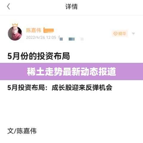 稀土走势最新动态报道