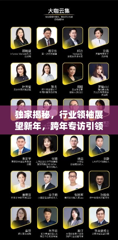 独家揭秘，行业领袖展望新年，跨年专访引领行业未来趋势