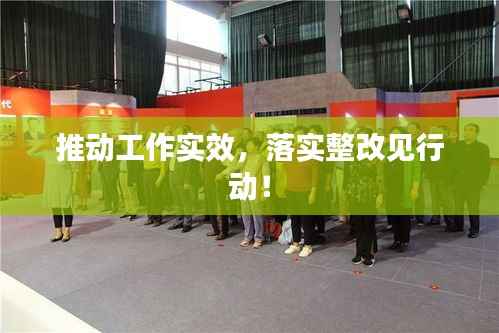 推动工作实效,落实整改见行动!