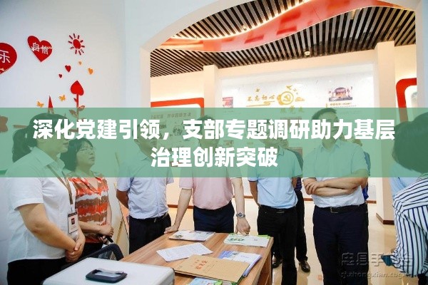 深化党建引领，支部专题调研助力基层治理创新突破