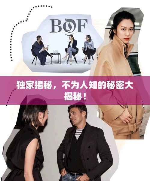 独家揭秘,不为人知的秘密大揭秘!