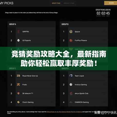 竞猜奖励攻略大全,最新指南助你轻松赢取丰厚奖励!