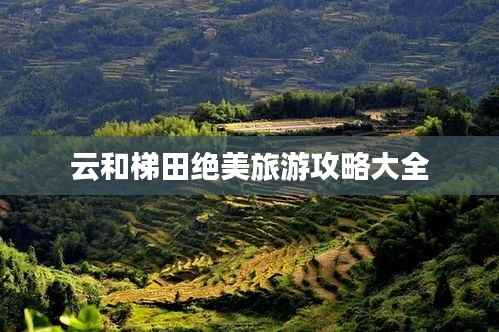 云和梯田绝美旅游攻略大全