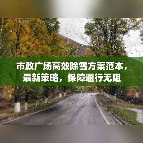 市政广场高效除雪方案范本，最新策略，保障通行无阻