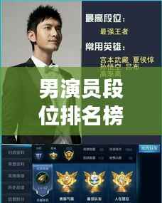 男演员段位排名榜单揭晓，TOP 10魅力巨星盘点