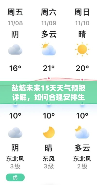 盐城未来15天天气预报详解，如何合理安排生活？