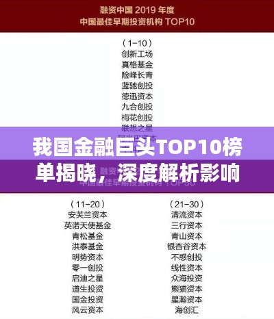 我国金融巨头TOP10榜单揭晓,深度解析影响力排名及行业地位