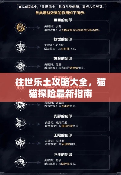 往世乐土攻略大全,猫猫探险最新指南