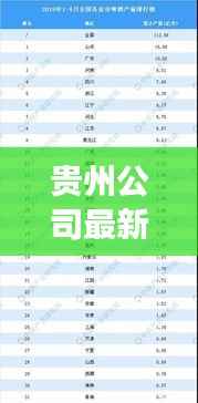 贵州公司最新排名重磅发布!