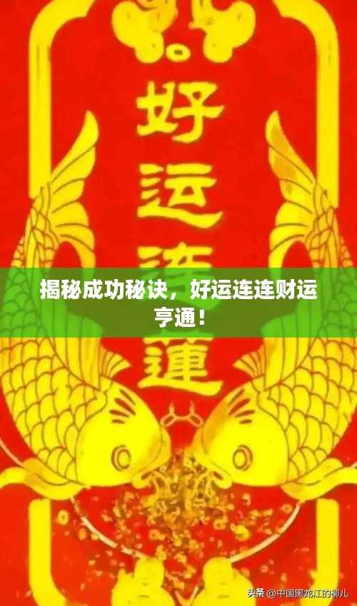 揭秘成功秘诀，好运连连财运亨通！