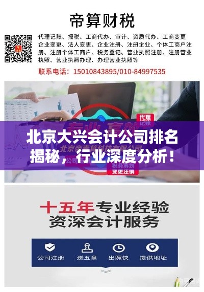 北京大兴会计公司排名揭秘,行业深度分析!