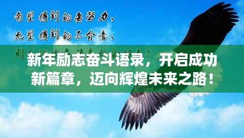 新年励志奋斗语录，开启成功新篇章，迈向辉煌未来之路！