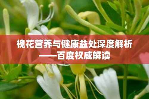 槐花营养与健康益处深度解析——百度权威解读