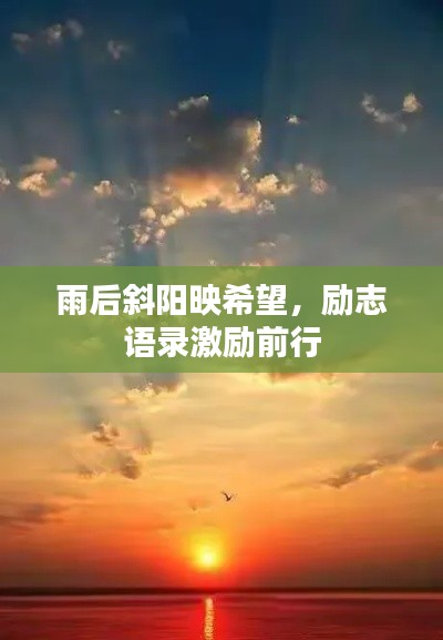 雨后斜阳映希望,励志语录激励前行