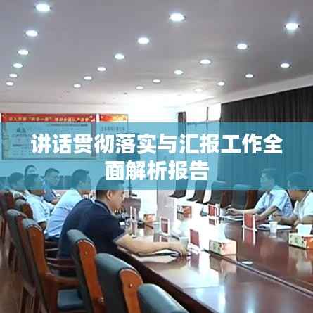 讲话贯彻落实与汇报工作全面解析报告